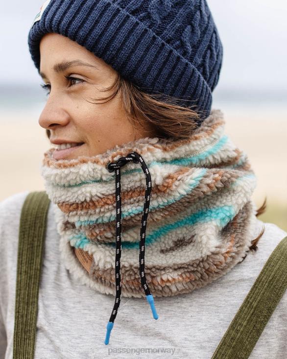 Passenger kvinner mulled resirkulert sherpa fleece snood varm elfenben geomønster 060241037