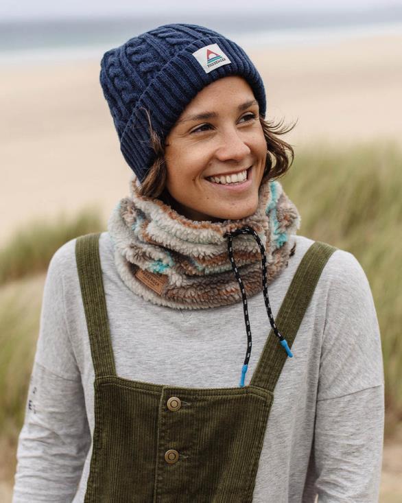 Passenger kvinner mulled resirkulert sherpa fleece snood varm elfenben geomønster 060241037
