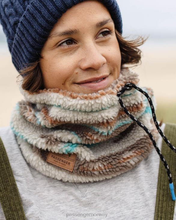 Passenger kvinner mulled resirkulert sherpa fleece snood varm elfenben geomønster 060241037