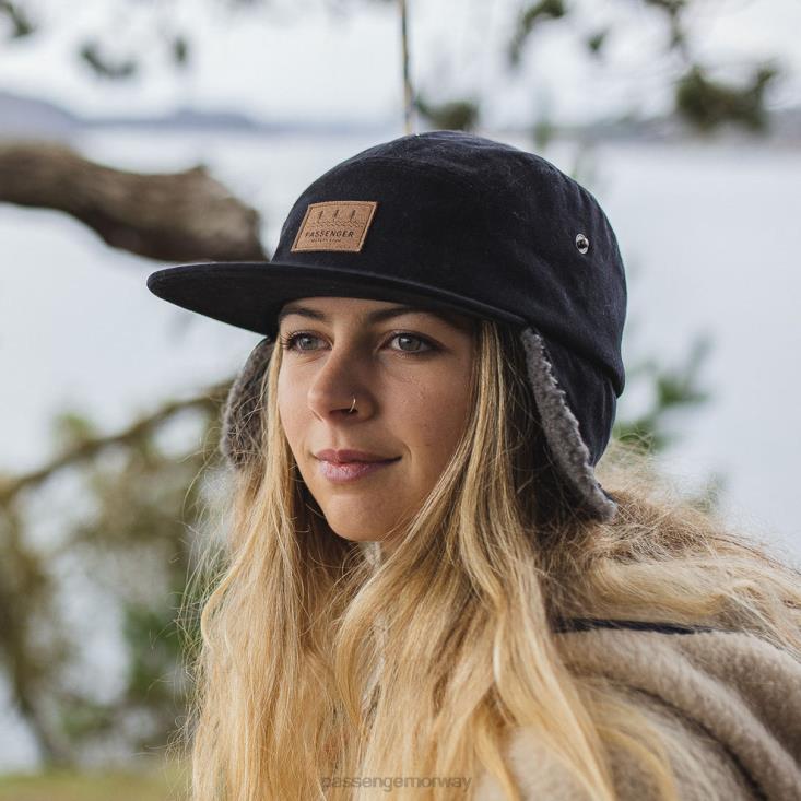 Passenger kvinner twill dagtid sherpa fôret lue falmet svart 060241061