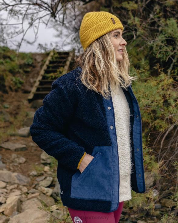 Passenger kvinner kløver resirkulert dyppelet sherpa fleece dyp marineblå 06024670