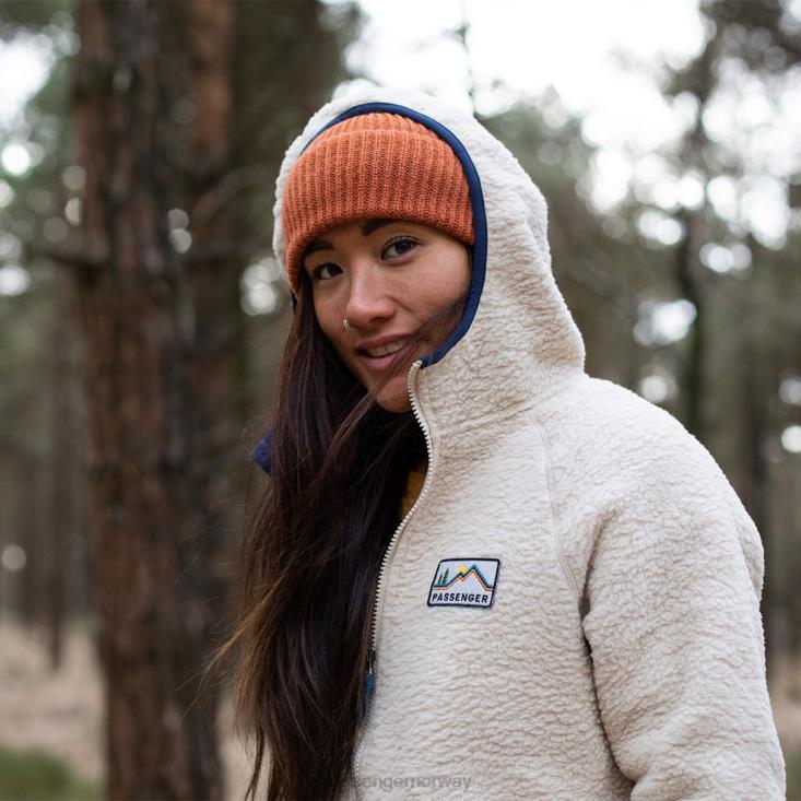 Passenger kvinner nordkysten full zip resirkulert sherpa fleece havregryn 06024681