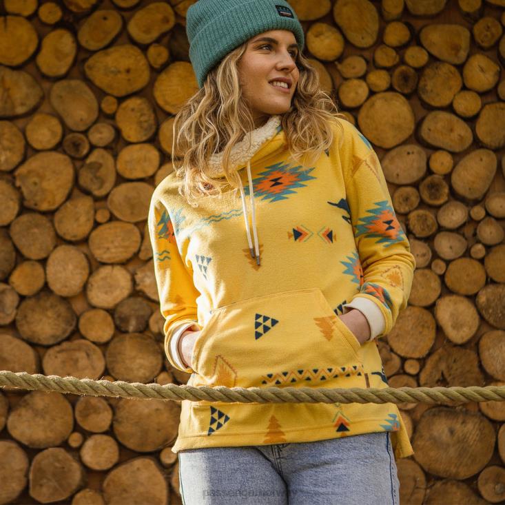 Passenger kvinner oliven resirkulert høyhalset polar fleece oker drifter 06024688