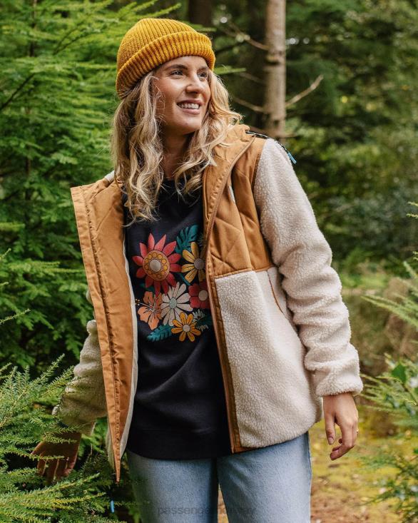Passenger kvinner sefton resirkulert dyppelet sherpa fleece varm elfenben 06024666
