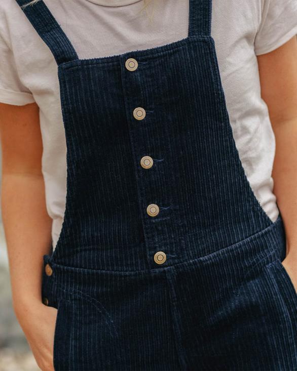 Passenger kvinner tiaga cord dungarees dyp marineblå 06024955