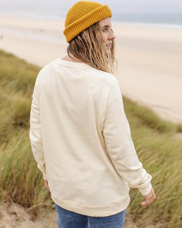 Passenger kvinner floral bloom resirkulert bomull oversized sweatshirt bjørk 06024718