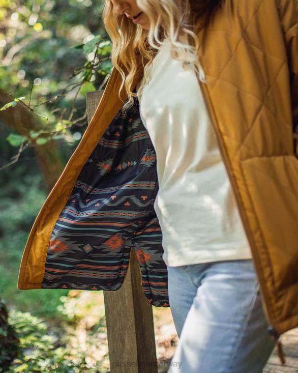 Passenger kvinner trekker isolert sjacket gyllenbrun 06024786
