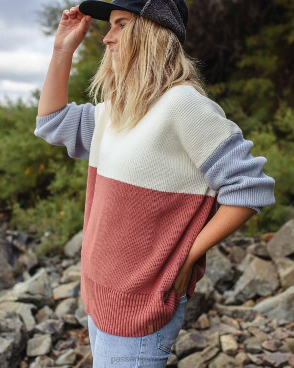 Passenger kvinner Gondwana oversized strikket genser off white 06024820