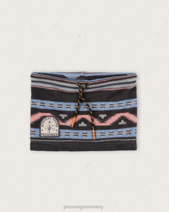 Passenger menn tor resirkulert polar fleece snood dyp marineblå vintage geo 06024420