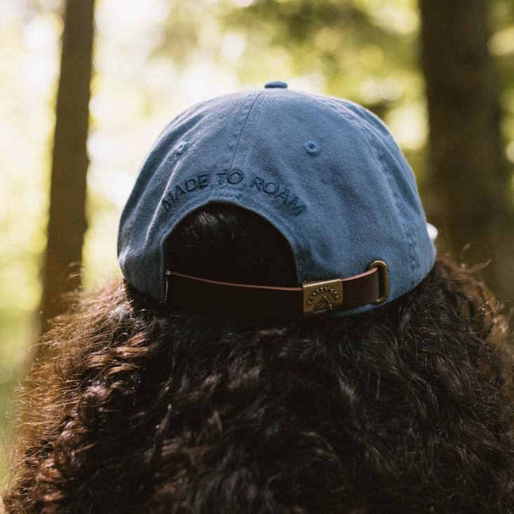 Passenger menn byron resirkulert bomull 5 panel cap stone blå 06024469