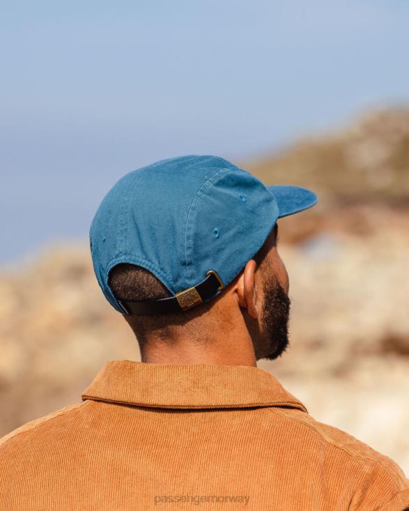 Passenger menn fixie resirkulert bomull 5 panel cap blå korall 06024451