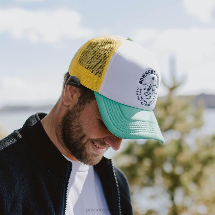 Passenger menn land & sea snapback trucker cap sjøskum grønn 06024457