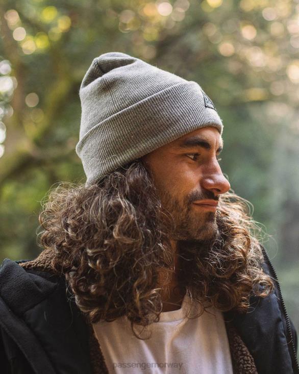 Passenger menn kjerne resirkulert high-top beanie grå mergel 06024397
