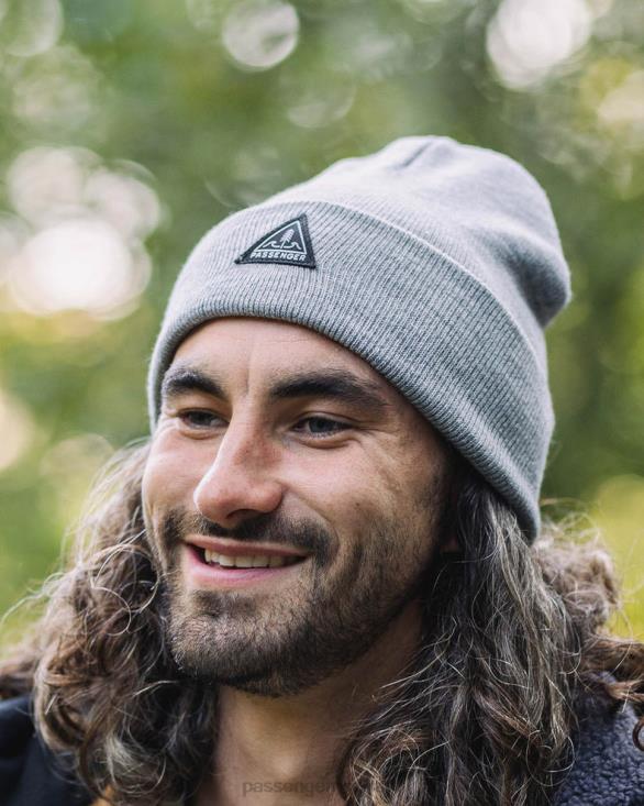 Passenger menn kjerne resirkulert high-top beanie grå mergel 06024397