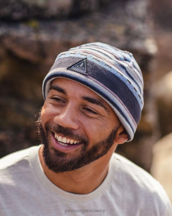 Passenger menn wanderer resirkulert polar beanie dyp marineblå vintage geo 06024407