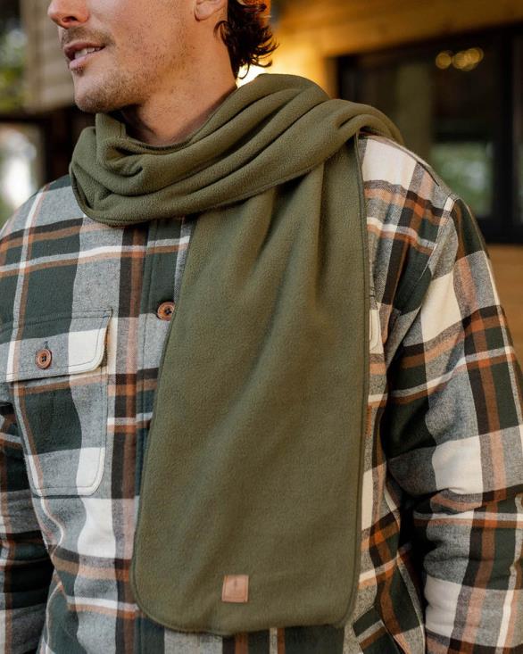 Passenger menn leirbål resirkulert polar fleece skjerf khaki 06024482