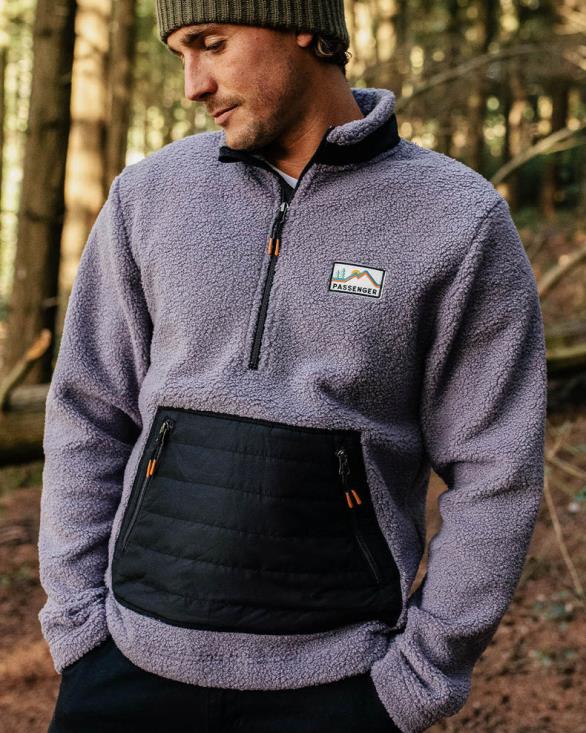 Passenger menn Oceanside resirkulert polar-foret sherpa fleece støvete lilla 0602440