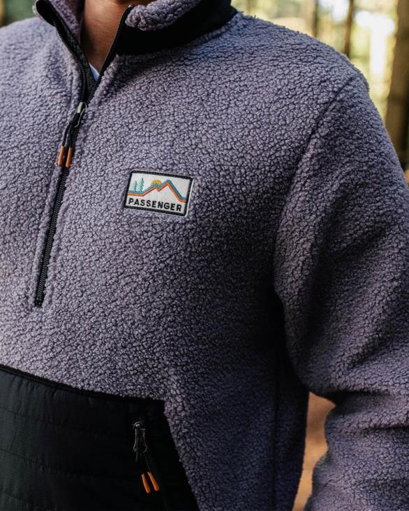 Passenger menn Oceanside resirkulert polar-foret sherpa fleece støvete lilla 0602440