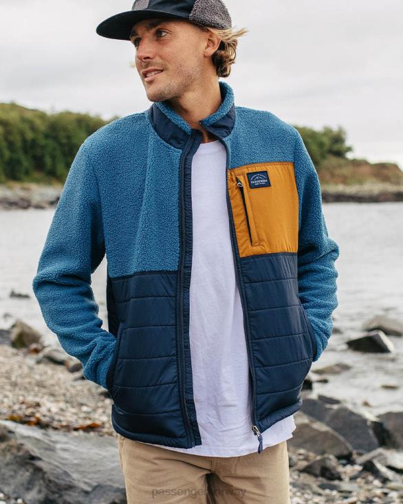 Passenger menn born explorer resirkulert polar-foret sherpa fleece blått stål 0602451