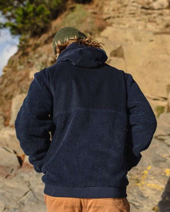 Passenger menn eventyr resirkulert dyppelet sherpa fleece dyp marineblå 0602427