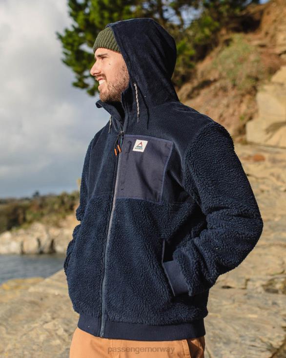 Passenger menn eventyr resirkulert dyppelet sherpa fleece dyp marineblå 0602427