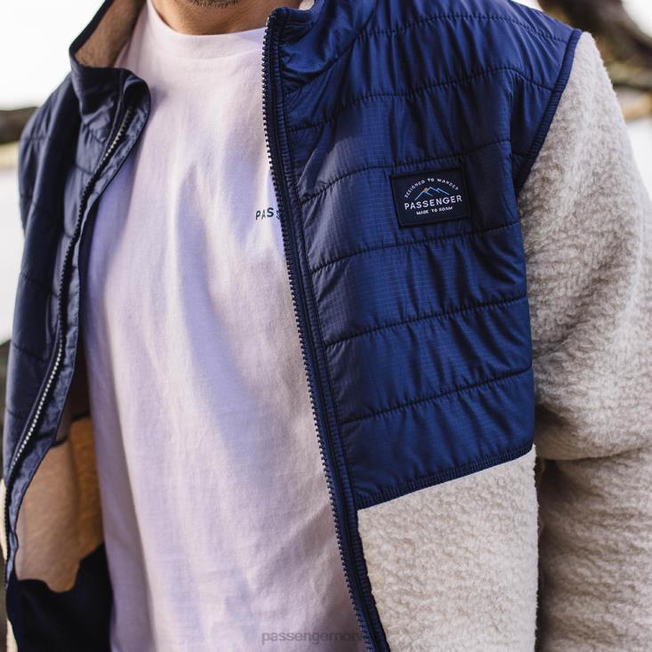 Passenger menn tåkespor full glidelås resirkulert sherpa fleece havregryn 0602448