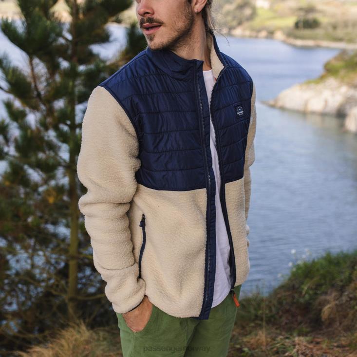 Passenger menn tåkespor full glidelås resirkulert sherpa fleece havregryn 0602448