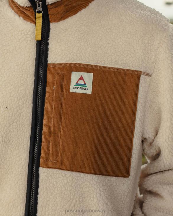 Passenger menn trekker resirkulert dyppelet sherpa fleece varm elfenben 0602424