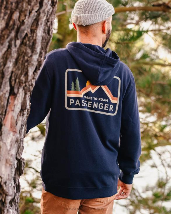 Passenger menn laget for å streife rundt resirkulert bomulls hettegenser dyp marineblå 0602487