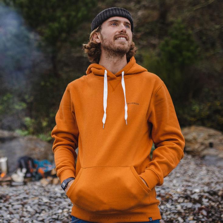 Passenger menn laget for å streife rundt resirkulert hettegenser sunrise orange 06024138