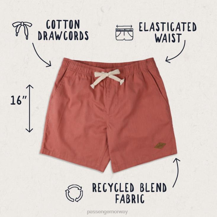 Passenger menn backcountry shorts cinnaber rød 06024302