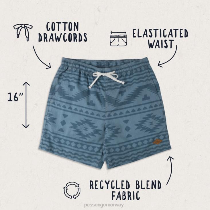 Passenger menn backcountry shorts falmet denim adrift 06024300