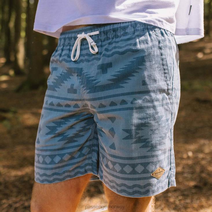 Passenger menn backcountry shorts falmet denim adrift 06024300