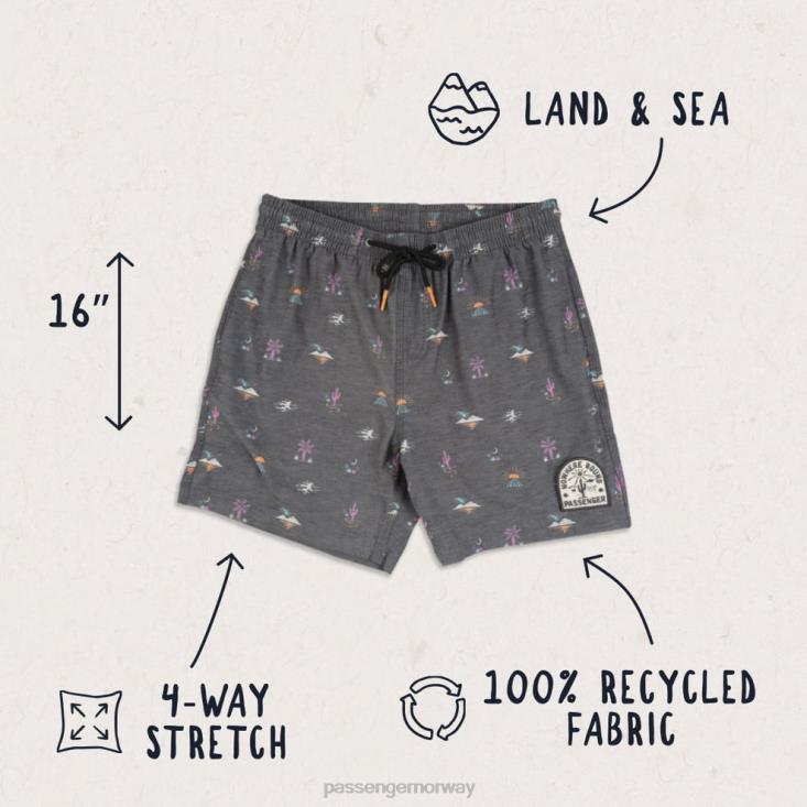 Passenger menn ponoma universal badeshorts joshua tree svart 06024291