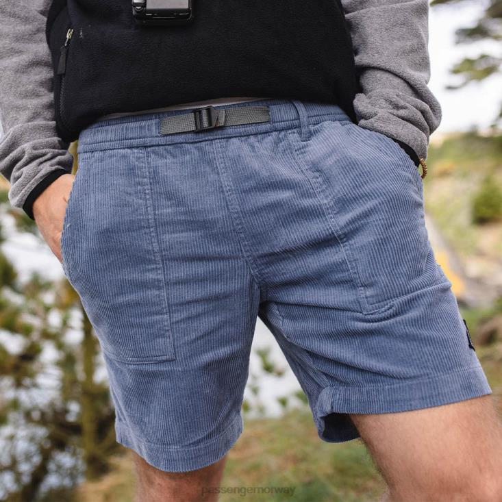 Passenger menn topanga resirkulerte cordshorts steinblå 06024280