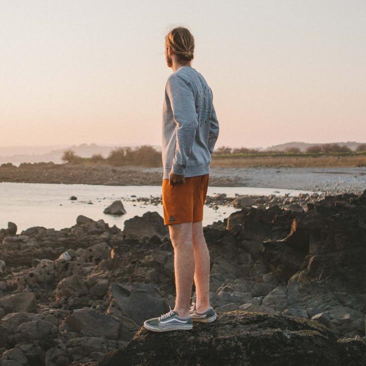 Passenger menn ventura resirkulerte badeshorts sunset orange 06024315