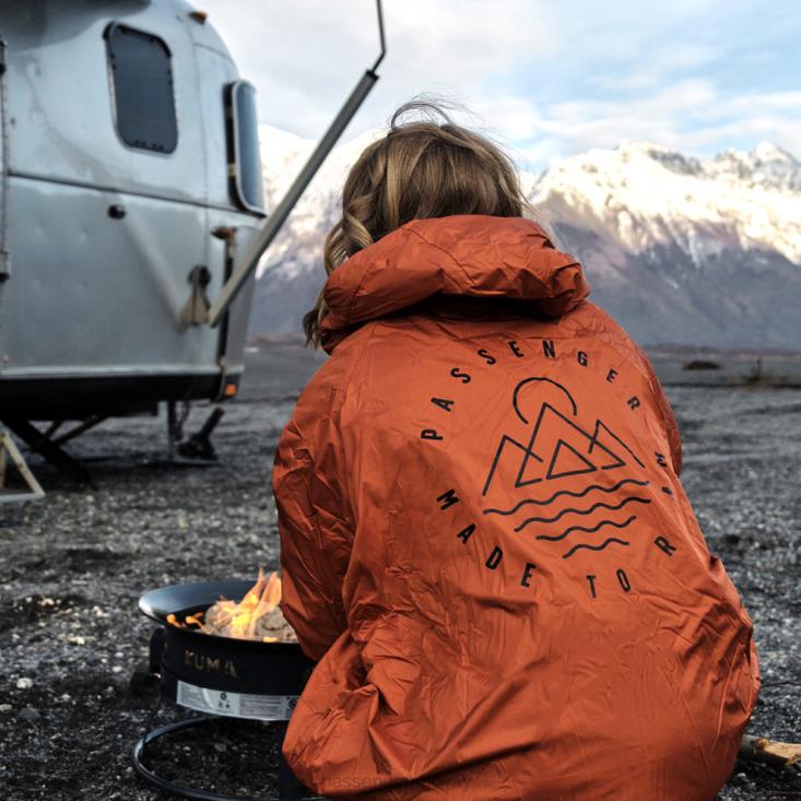 Passenger menn eskapisme resirkulert sherpa foret skiftende kappe rust 06024647