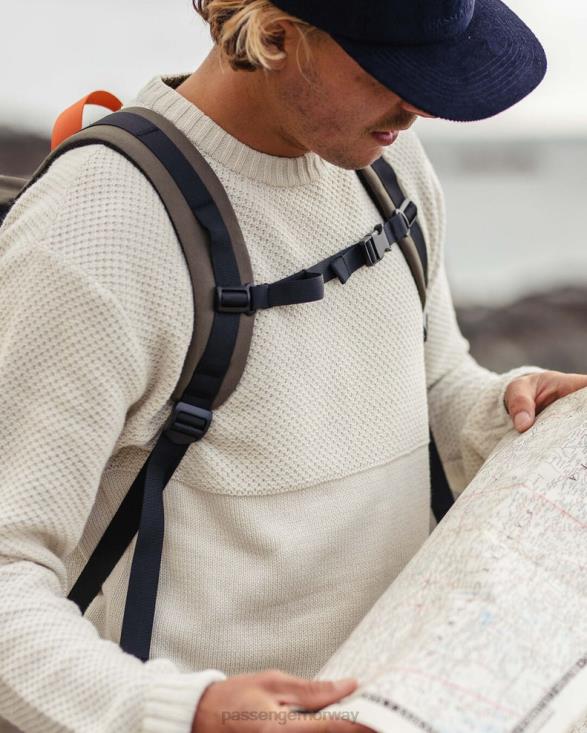 Passenger menn swell strikket genser off white 06024196