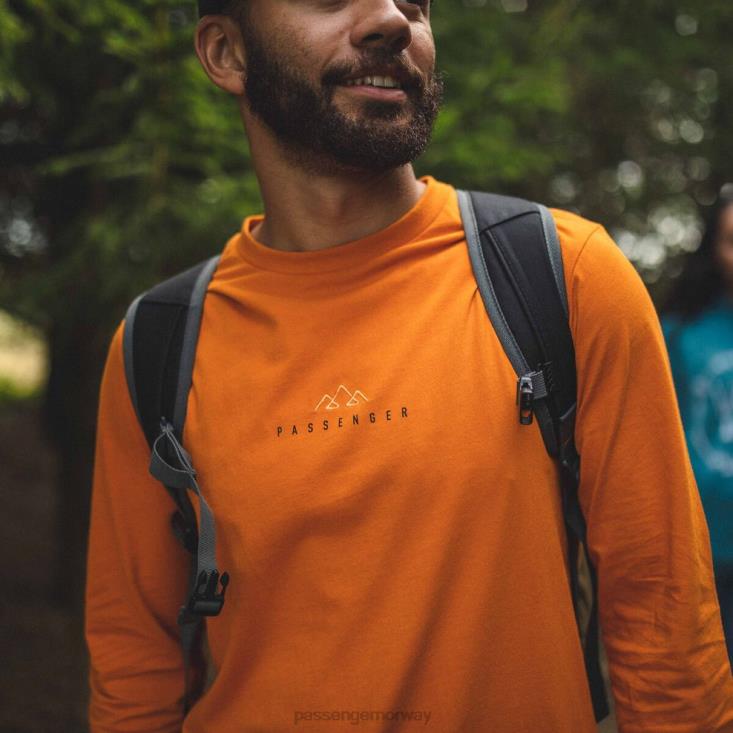 Passenger menn ny skog resirkulert ls t-skjorte soloppgang oransje 06024235