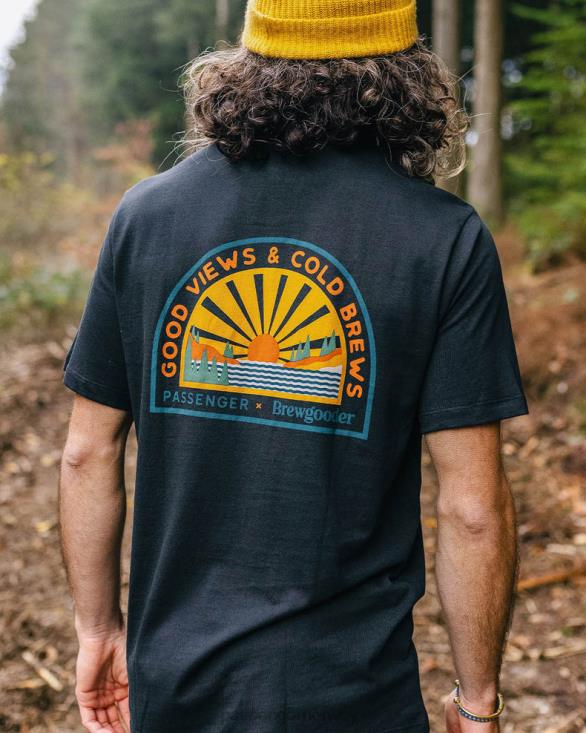 Passenger menn brews & views t-skjorte x brewgooder svart 06024348