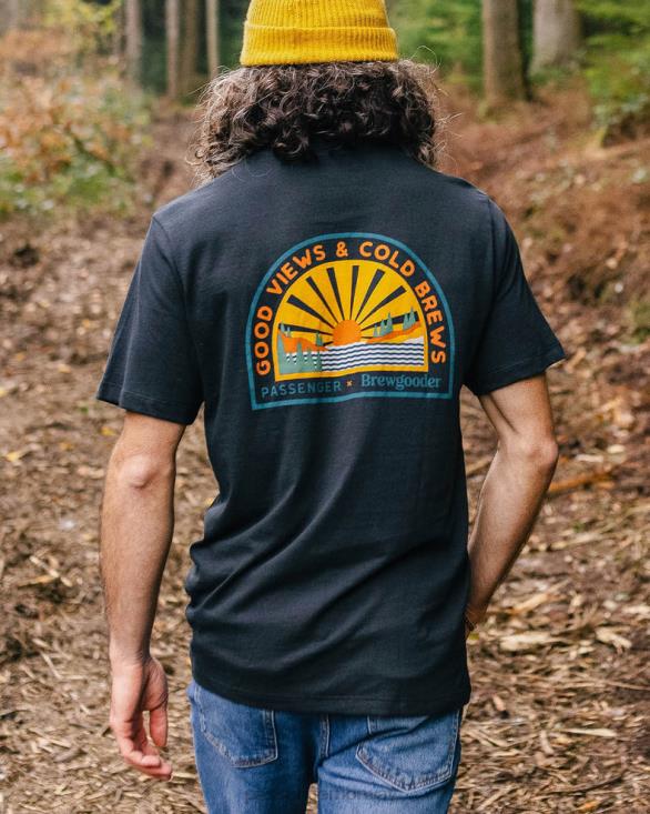 Passenger menn brews & views t-skjorte x brewgooder svart 06024348