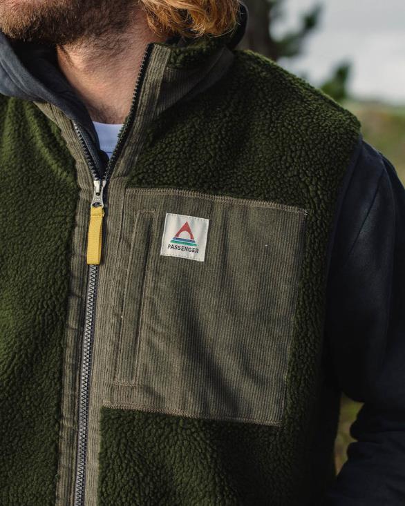 Passenger menn canyon resirkulert dyp-haug sherpa vest gran 0602447