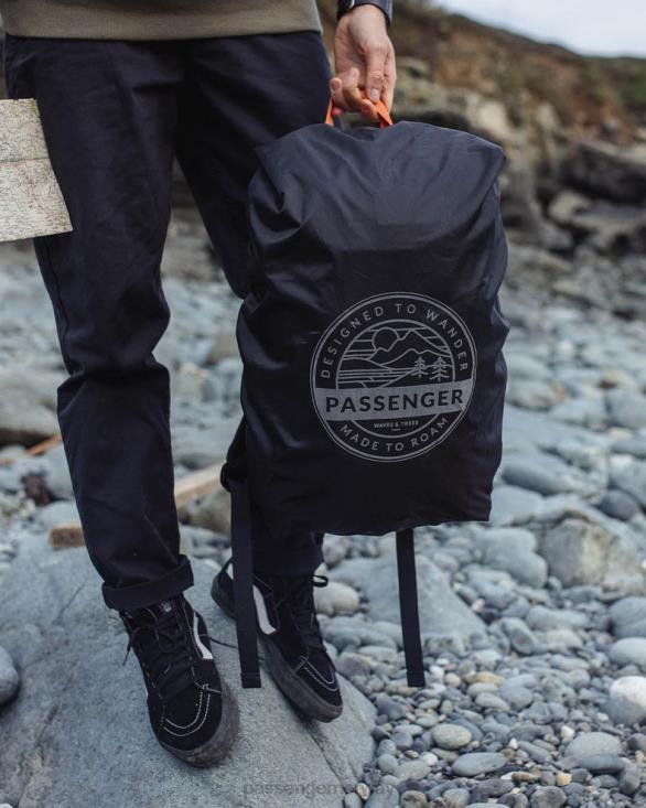 Passenger menn resirkulert vanntett ryggsekktrekk (18-35l) svart 06024517