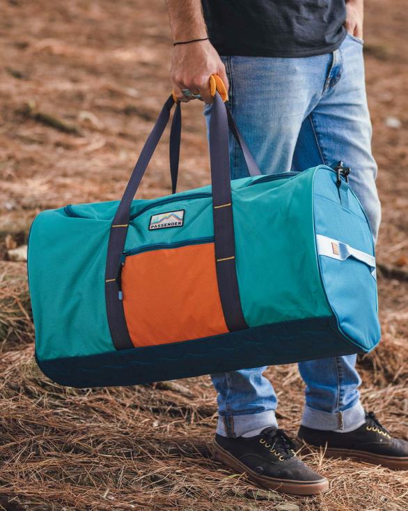 Passenger menn weekender 58l resirkulert polyester duffle bag multi farge 06024556