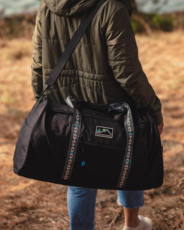 Passenger menn weekender 58l resirkulert polyester duffle bag svart 06024564