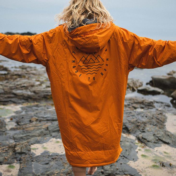 Passenger unisex eskapisme resirkulert håndkle foret skiftende kappe soloppgang oransje 06024641