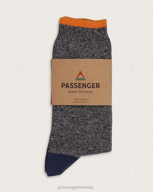 Passenger unisex bothy økologiske mellomvekts sokker sort/kull mergel 06024503